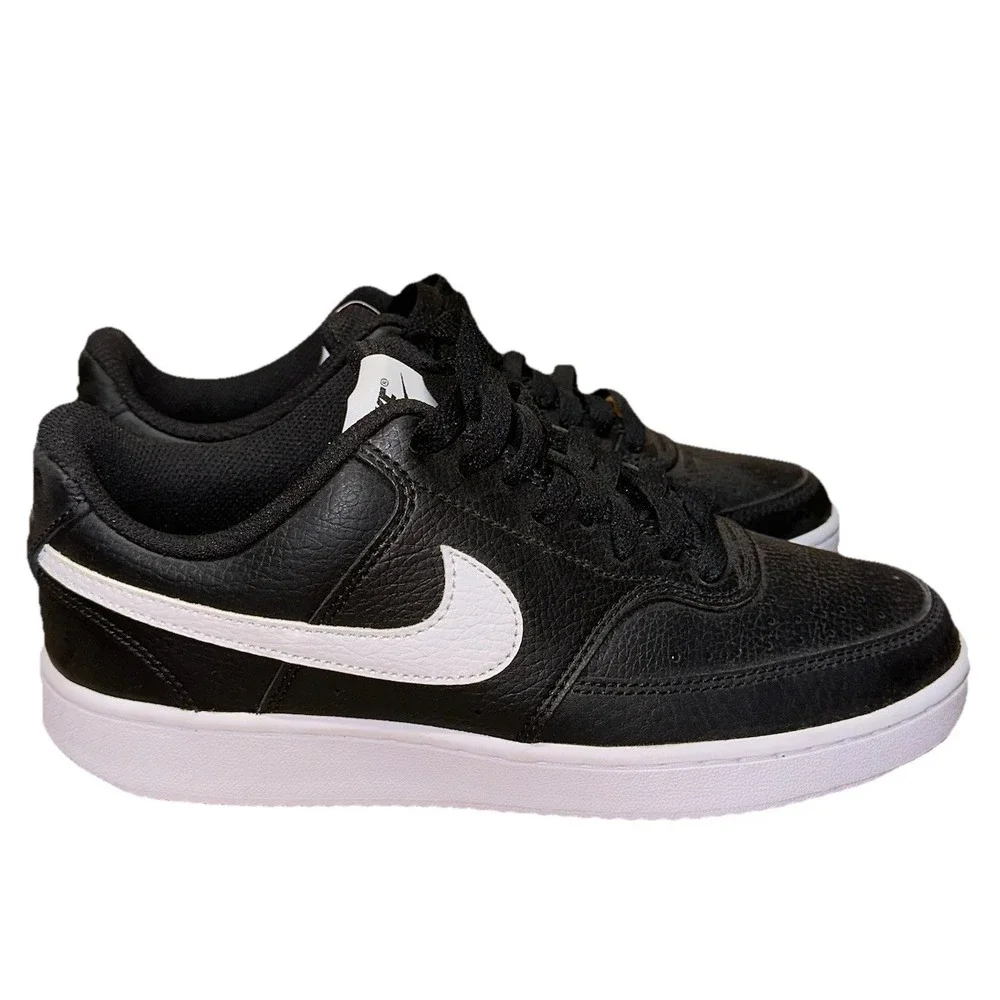 Nike Court Vision Low Black White‎ Sneaker Shoe Women's 8 New W/ Box (CD5434001)